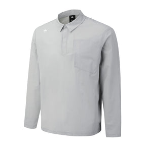 PREMIUM WOVEN Y-COLLARED LONG-SLEEVED T-SHIRT 男士 高爾夫上衣