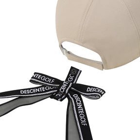 WOMEN'S BASIC DETACHABLE RIBBON BALL CAP  女士 高爾夫球帽