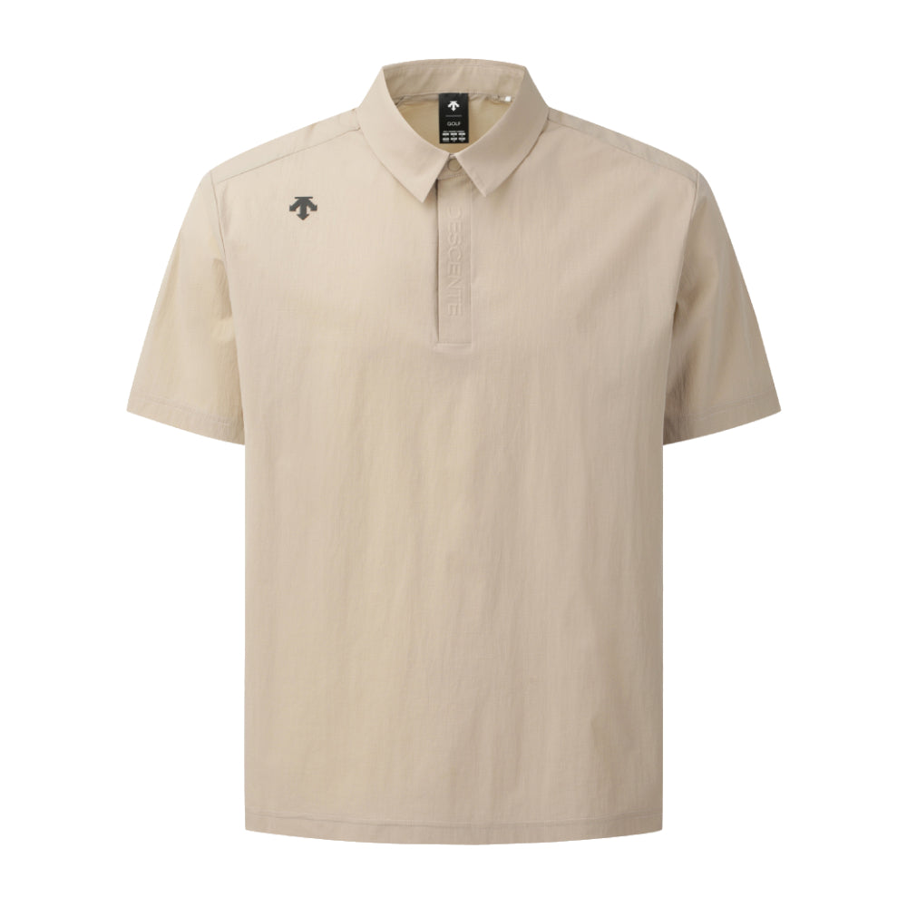 PREMIUM WOVEN Y-COLLARED SHORT-SLEEVED POLO 男士 高爾夫POLO衫