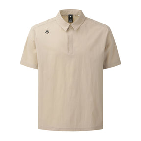 PREMIUM WOVEN Y-COLLARED SHORT-SLEEVED POLO 男士 高爾夫POLO衫
