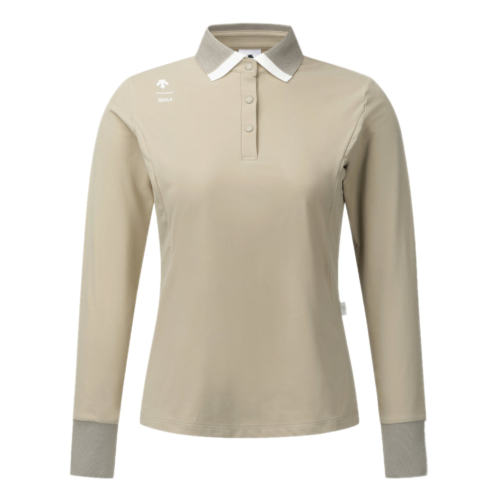 KNIT COLLARED FLEECED T-SHIRT 女士 高爾夫POLO衫