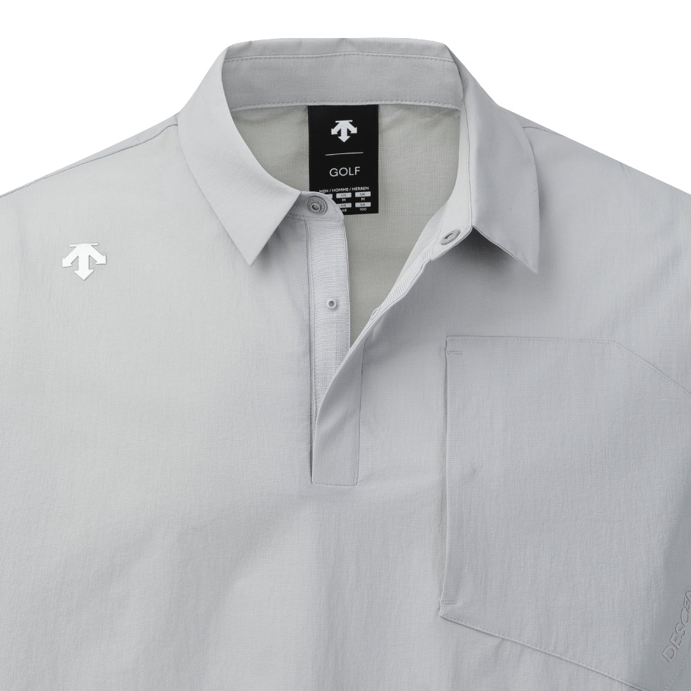 PREMIUM WOVEN Y-COLLARED LONG-SLEEVED T-SHIRT 男士 高爾夫上衣