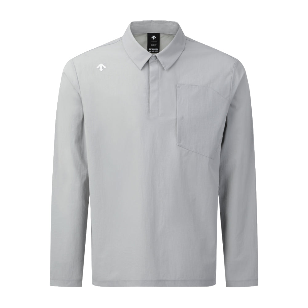 PREMIUM WOVEN Y-COLLARED LONG-SLEEVED T-SHIRT 男士 高爾夫上衣