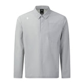 PREMIUM WOVEN Y-COLLARED LONG-SLEEVED T-SHIRT 男士 高爾夫上衣