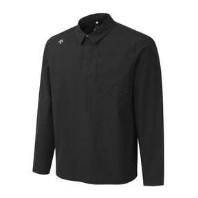 PREMIUM WOVEN Y-COLLARED LONG-SLEEVED T-SHIRT 男士 高爾夫上衣