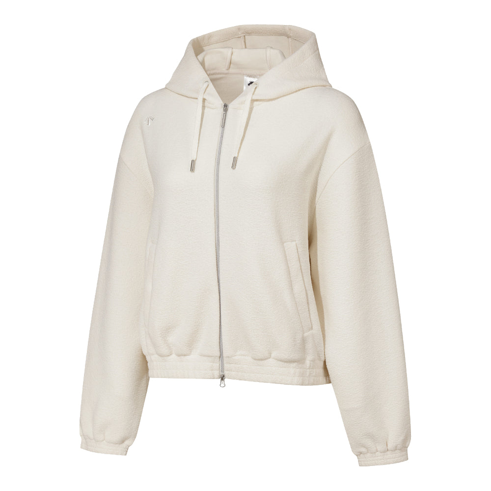 W TERRY SEMI-LOOSE FIT TRAINING HOODED ZIPUP 女士 運動外套