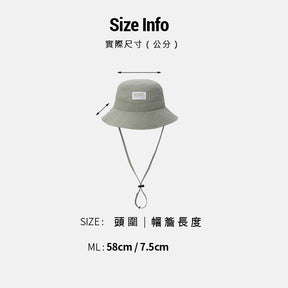 SPORTSBASIC LIGHT WEIGHT BUCKET HAT 中性 漁夫帽