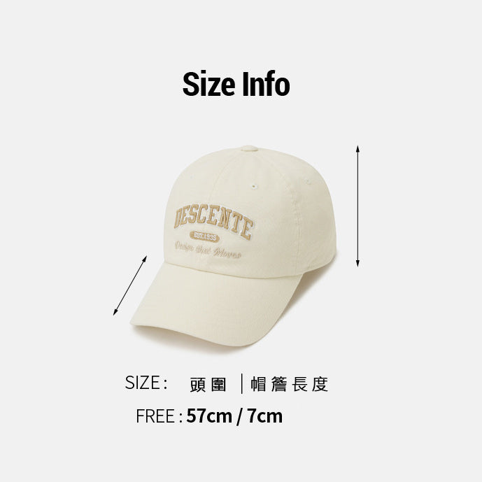 SPORTSBASIC WORDING COTTON BALL CAP 中性 運動帽