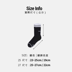 SPORTSBASIC CREW SOCKS  中性 運動襪