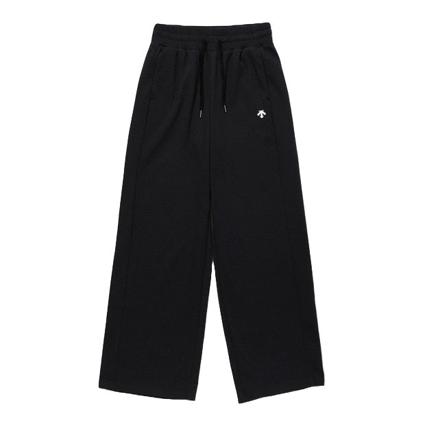 WOMENS SHIRRING EMBOSSED WIDE FIT TRAINING PANTS 女士 運動長褲