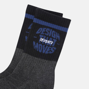 SPORTS BASIC GRAPHIC CREW SOCKS 中性 運動襪