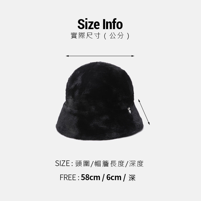 WOMENS SPORTS BASIC FUR BUCKET HAT 女士 運動帽