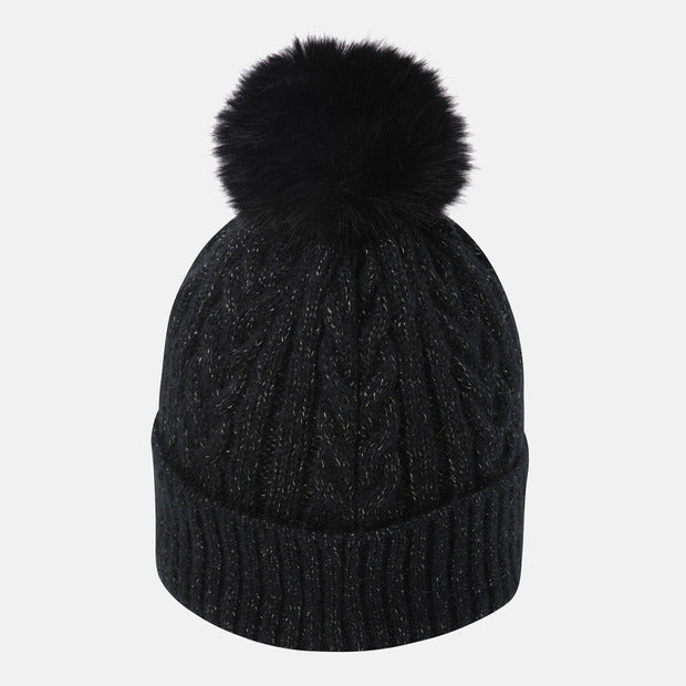 WOMENS SPORTS BASIC POMPOM DETACHABLE BEANIE 女士 毛帽