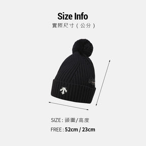 SWISS SNOW POMPOM BEANIE 中性 毛帽