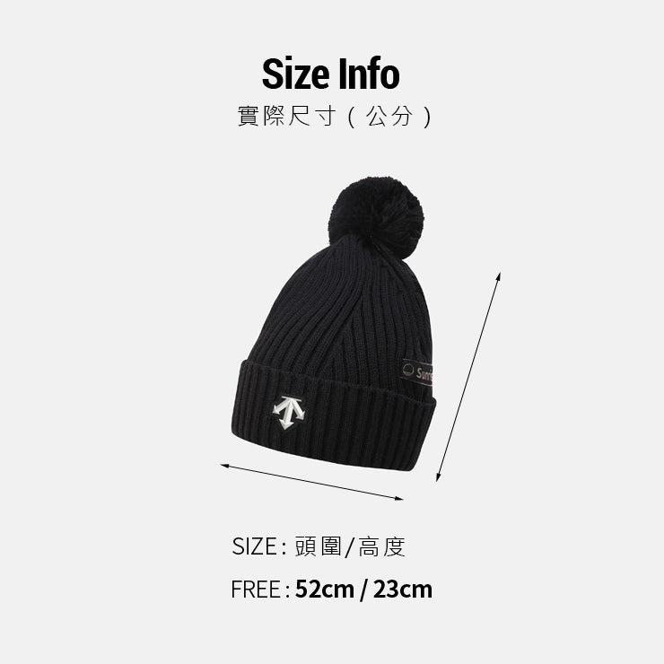 SWISS SNOW POMPOM BEANIE 中性 毛帽