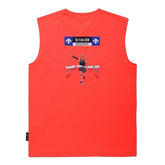 KIMJUNGYOUN BACK GRAPHIC COOLING SLEEVELESS 男士 休閒無袖背心
