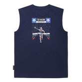 KIMJUNGYOUN BACK GRAPHIC COOLING SLEEVELESS 男士 休閒無袖背心