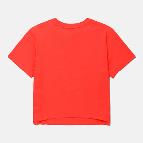 KIMJUNGYOUN SMALL GRAPHIC COOLING CROP SS TSHIRT 女士 休閒短版T恤