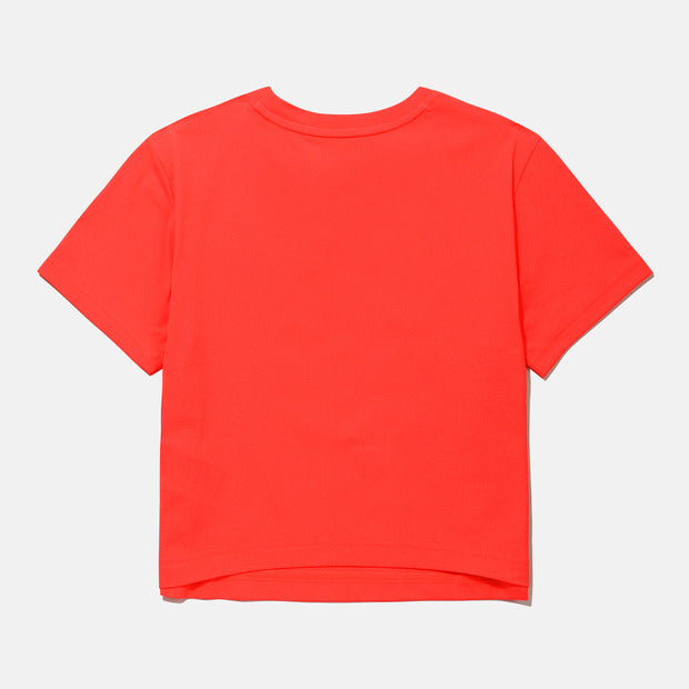 KIMJUNGYOUN SMALL GRAPHIC COOLING CROP SS TSHIRT 女士 休閒短版T恤