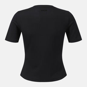 WOMEN'S RIBBED SHORT SLEEVE T-SHIRT 女士 運動上衣