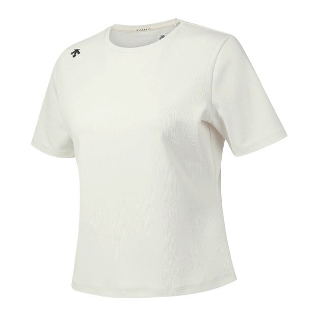WOMEN'S RIBBED SHORT SLEEVE T-SHIRT 女士 運動上衣