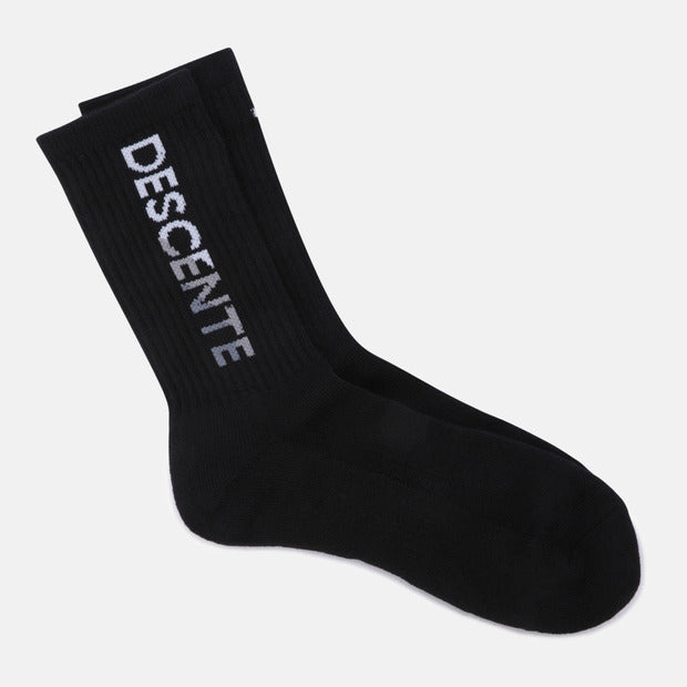 SPORTS BASIC VERTICAL WORDING CREW SOCKS 中性 運動襪