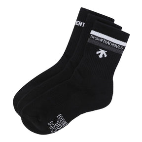SPORTS BASIC CREW SOCKS (3PACK) 中性 運動中筒襪（三雙裝）