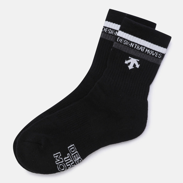 SPORTS BASIC CREW SOCKS (3PACK) 中性 運動中筒襪（三雙裝）