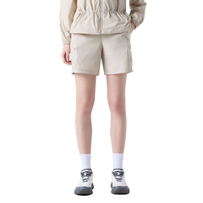 WOMEN POCKET WOVEN HALF PANTS 女士 運動短褲