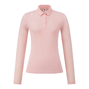 COLLARED COOLING LONG-SLEEVED T-SHIRT 女士 高爾夫翻領上衣