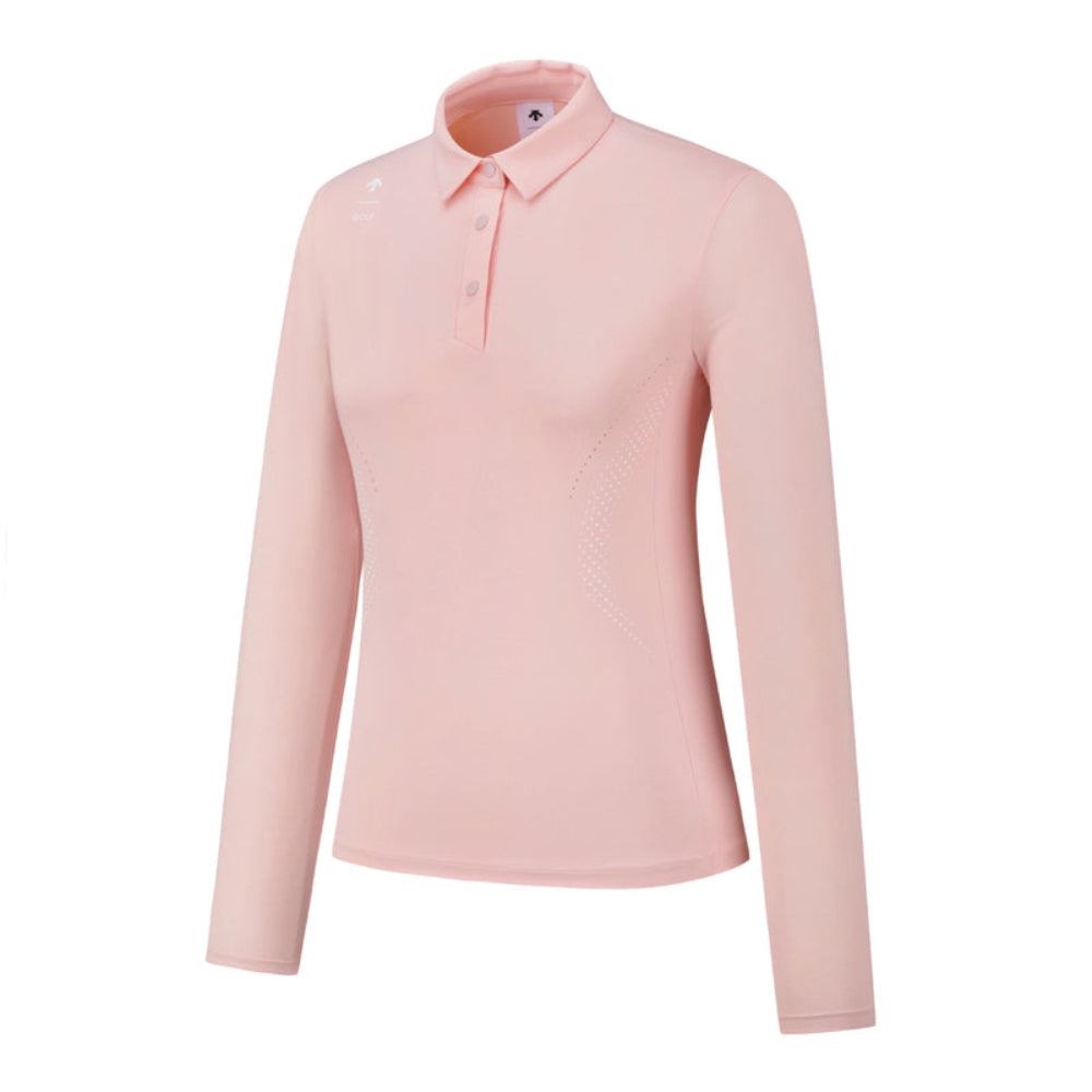 COLLARED COOLING LONG-SLEEVED T-SHIRT 女士 高爾夫翻領上衣