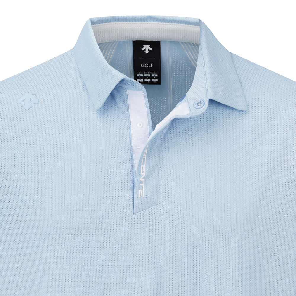 JACQUARD Y-COLLARED SHORT-SLEEVED T-SHIRT 男士 高爾夫翻領上衣