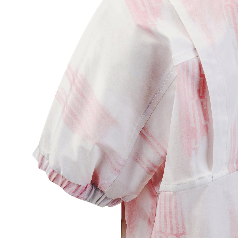 HIGH-NECK RIBBED HEM SHORT-SLEEVED JUMPER 女士 高爾夫高領短袖上衣