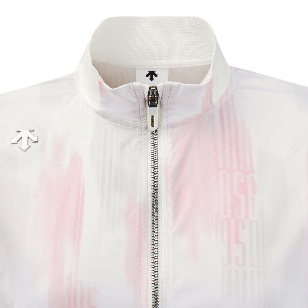HIGH-NECK RIBBED HEM SHORT-SLEEVED JUMPER 女士 高爾夫高領短袖上衣