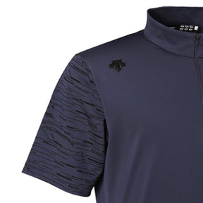 MEN'S SLEEVE CONTRAST HALF ZIP TS 男士 小高領上衣
