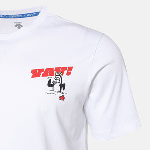 [DESCENTE X 101] HALF MENS T SHIRTS 男士 白色短袖T恤