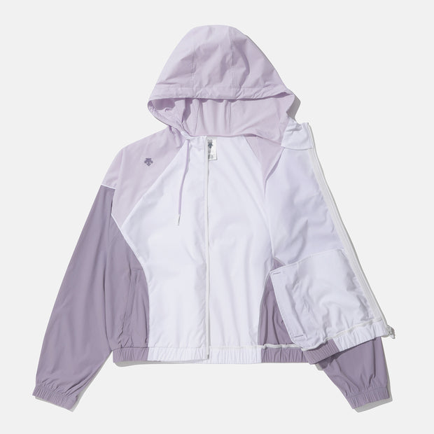 COLOR BLOCKED SINGLE LAYERED WIND BREAKER 女士 風衣外套